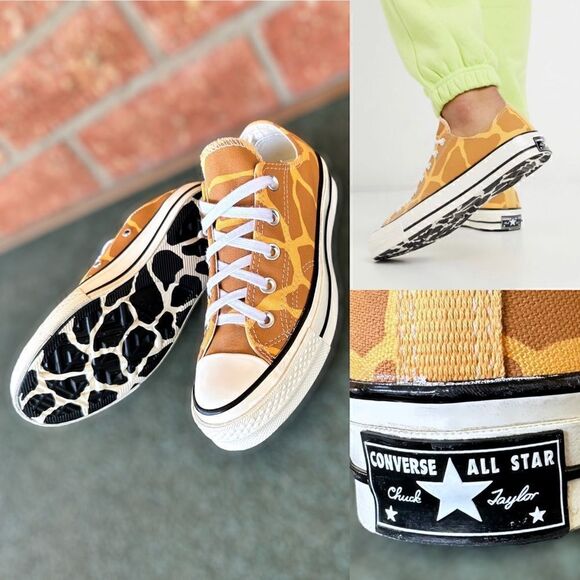 Converse chuck 70 archive giraffe print sneakers Mens 3 Womens 5 - Picture 1 of 16